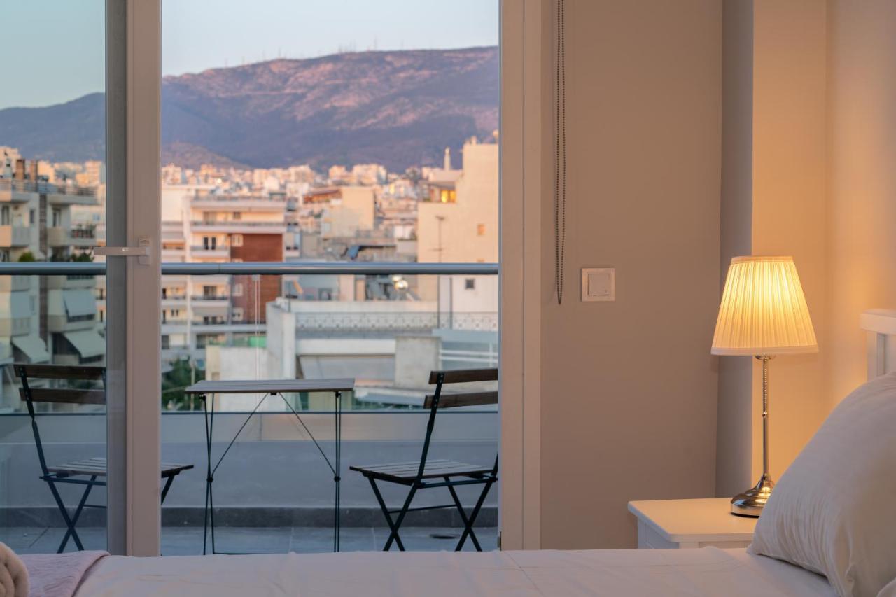 Sunny Penthouse W/ Acropolis View Next To Metro Lägenhet Aten Exteriör bild