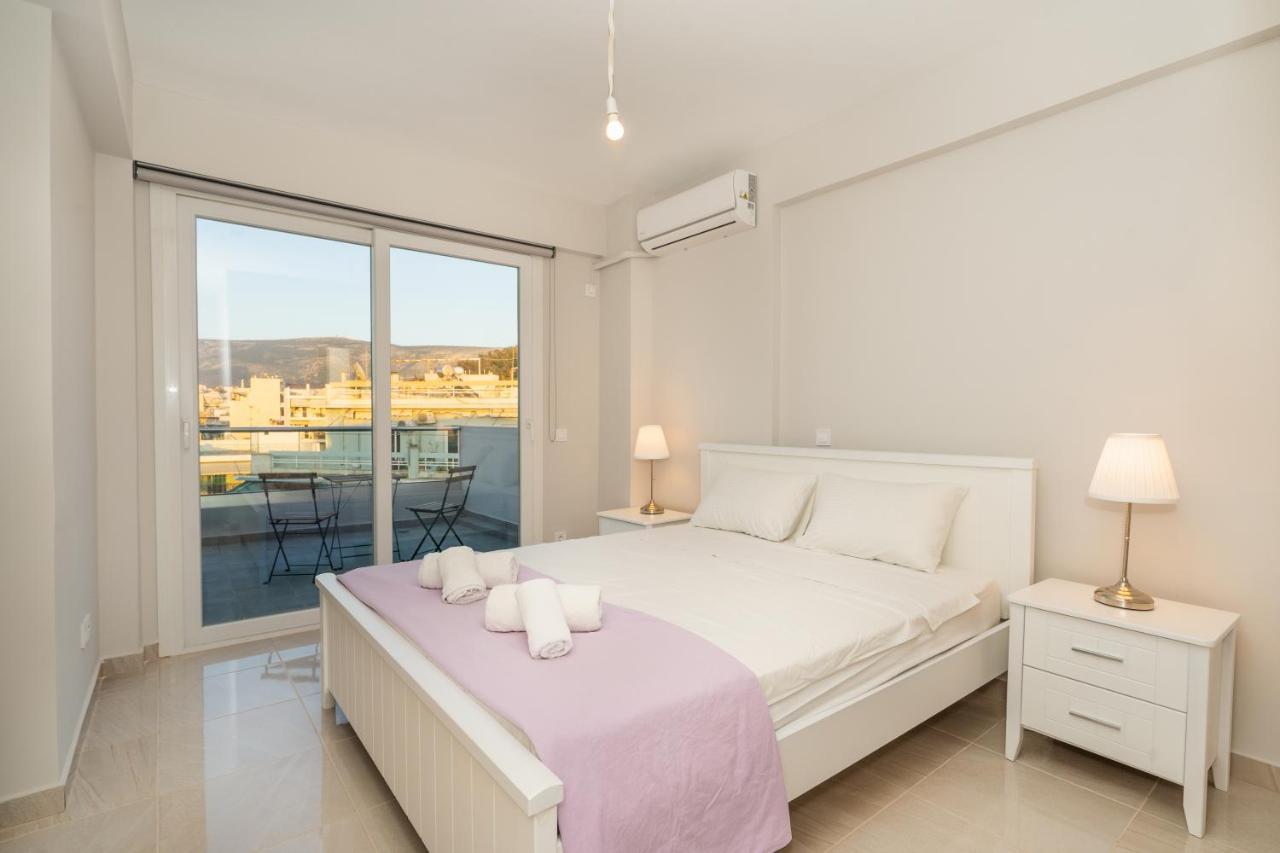 Sunny Penthouse W/ Acropolis View Next To Metro Lägenhet Aten Exteriör bild